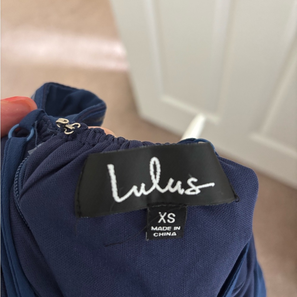 Lulu's Deep Blue Dress - Picture 2 of 2